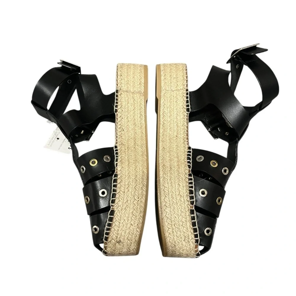 NWT Free People Gable Glad Ankle Strap Espadrille Platform Sandal Sz 40